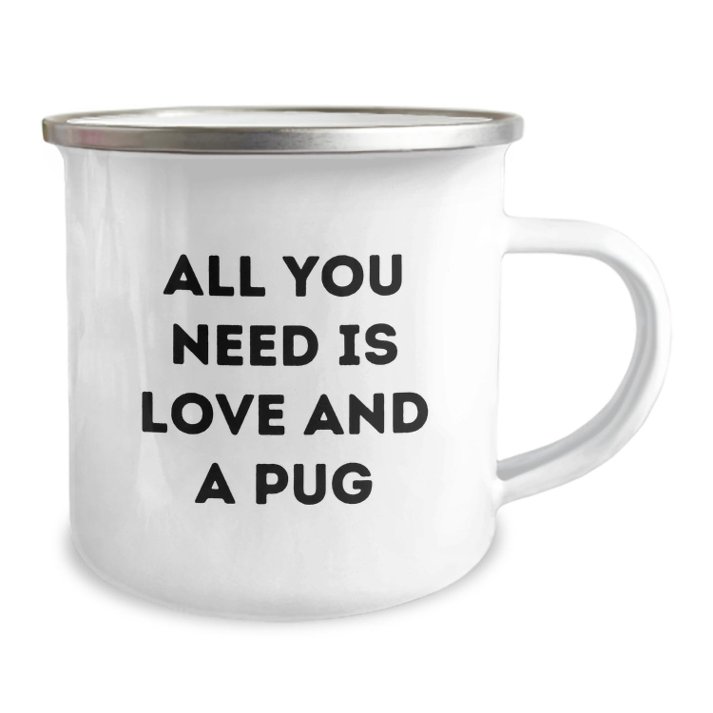 Funny Pug Dog Camping Mug Gifts from Friends and Family for Christmas - Image 2