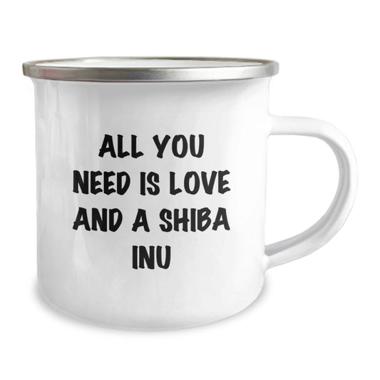 Funny Shiba Inu Dog Lover Gifts from Family and Friends for Christmas Unique Mugs - All You Need Is Love And A Shiba Inu - Image 2