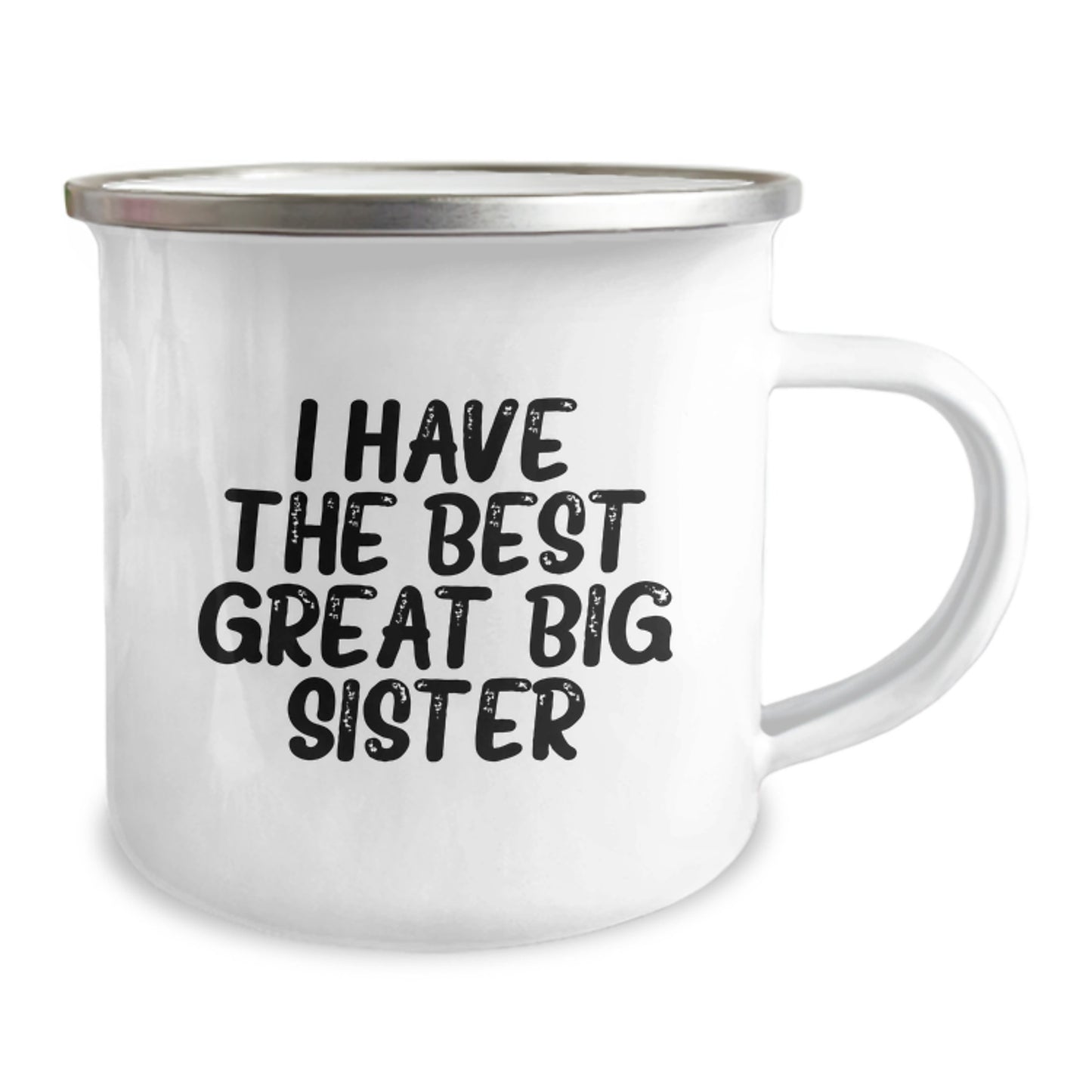 Funny Big Sister Gifts from Family for Big Sister - I Have The Best Great Big Sister Camping Mug for Graduation - Image 2