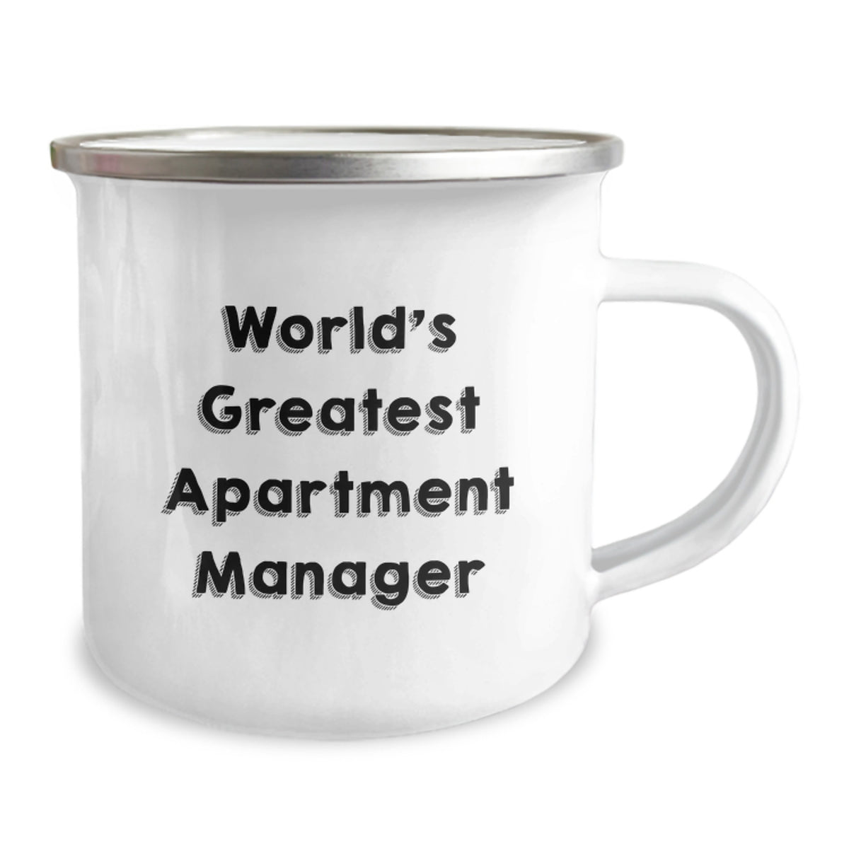 Funny Gifts from Men, Unique Gifts for Apartment Manager, World's Greatest Apartment Manager Camping Mug, Perfect for Father's Day - Image 2