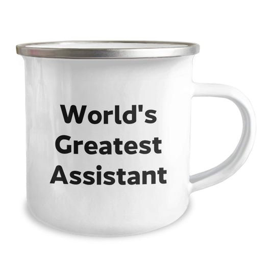 Funny World's Greatest Assistant Gifts from Men for Valentine's Unique Camping Mug - Image 2