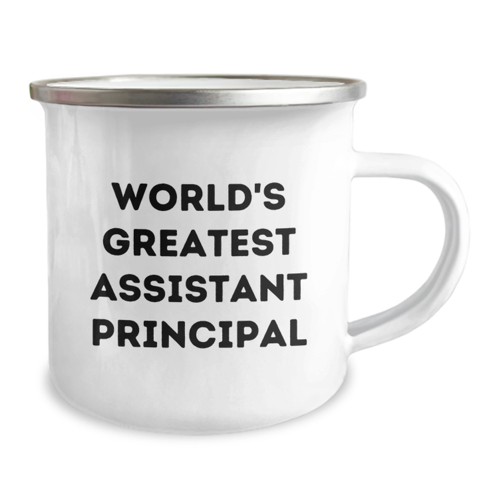 Funny 'World's Greatest Assistant Principal' Camping Mug Gifts for Assistant Principals from Family on Father's Day - Image 2
