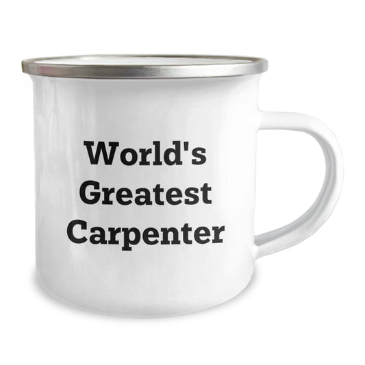 Funny World's Greatest Carpenter Gifts for Men - Camping Mug from Dad - Unique Graduation Unique Gifts - Image 2