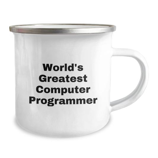Funny Computer Programmer Gifts for Men from Friends - World's Greatest Computer Programmer Camping Mug - Unique Graduation - Image 2