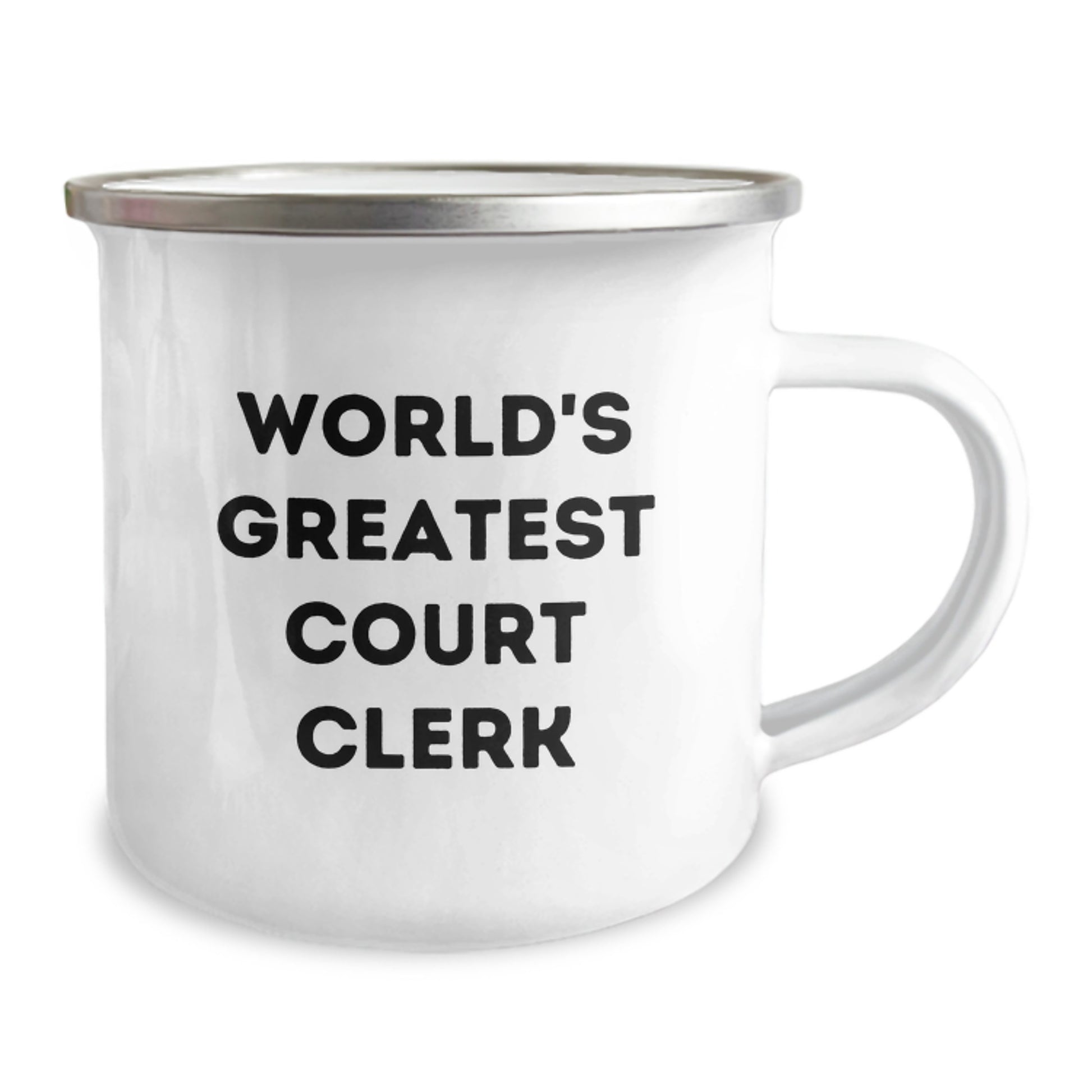 World's Greatest Court Clerk Keepsake Camping Mug for Him Birthday Gift - Image 2