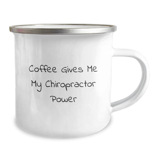 Funny Chiropractor Gifts for Men, Women - Chiropractor Power, Coffee Gives Me My Chiropractor Power, Camping Mug for Chiropractor Friends, Family and Coworkers - Image 2