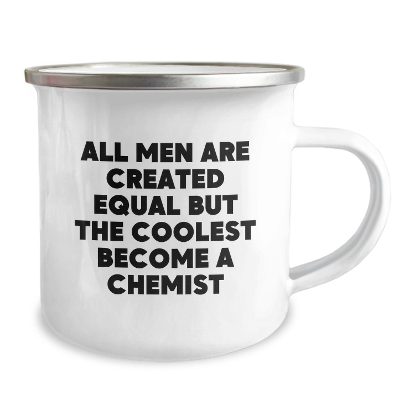 Chemist Camping Mug Keepsake Birthday Gift for Him All Men Equal - Image 2