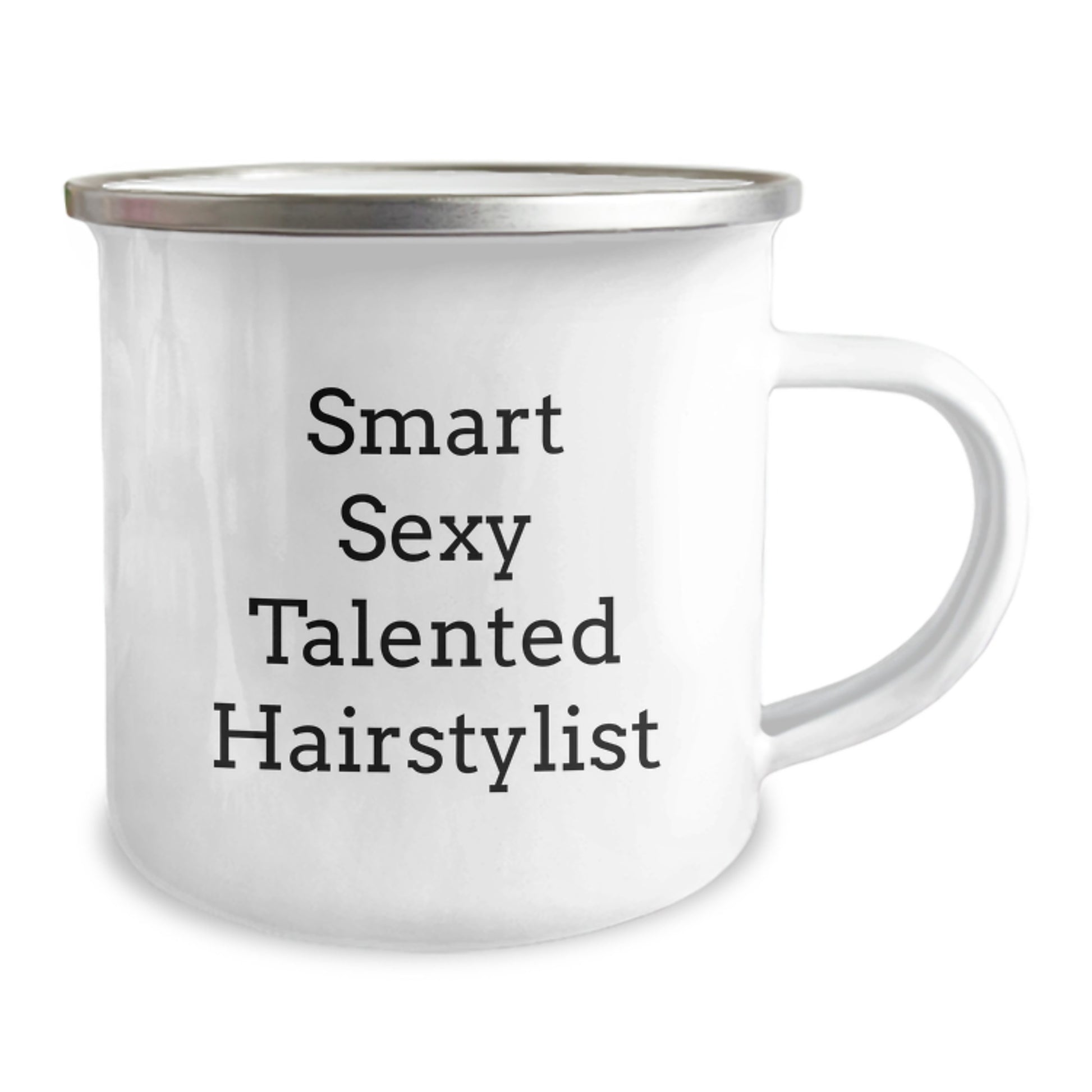 Funny Hairstylist Gifts from Men for Women with Smart Sexy Talented Quote, Unique Christmas Unique Gifts for Hairstylist, Camping Mug, Christmas Morning Mug - Image 2