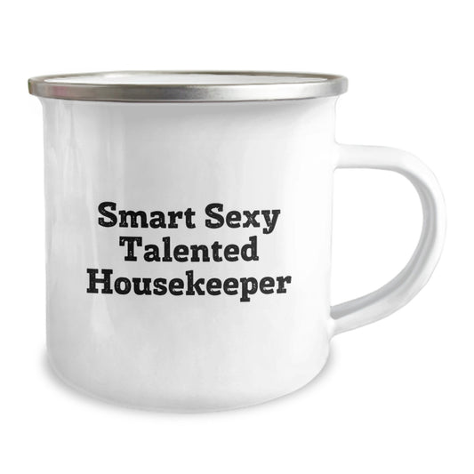 Funny Housekeeper Gifts for Men - Smart Sexy Talented Housekeeper, Funny Camping Mug, Christmas Unique Gifts from Friends to Housekeeper - Image 2