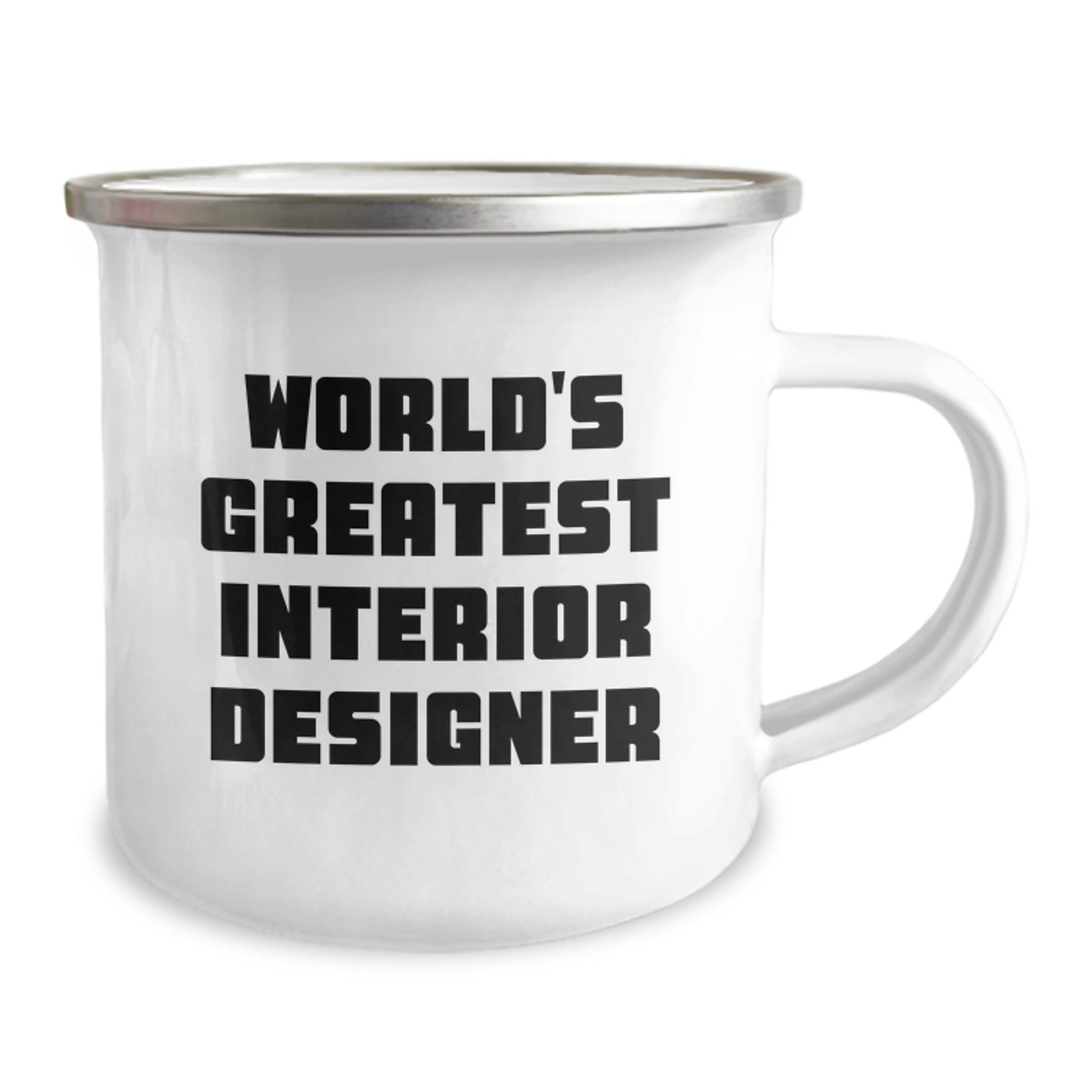 Interior Designer Gifts from Men - World's Greatest 'Interior Designer' Camping Mug for Interior Designer on Mother's Day - Image 2
