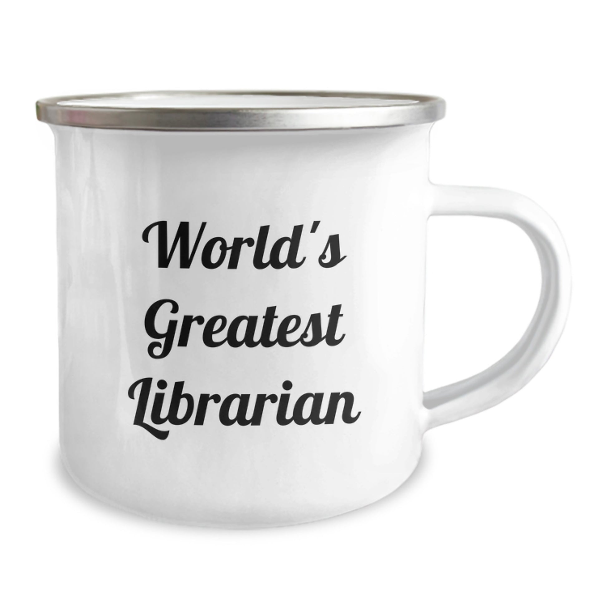 Gifts for Librarian World's Greatest Funny Quote Stainless Steel Camping Mug 12 oz Valentine's Unique Gifts from Friends and Family - Image 2
