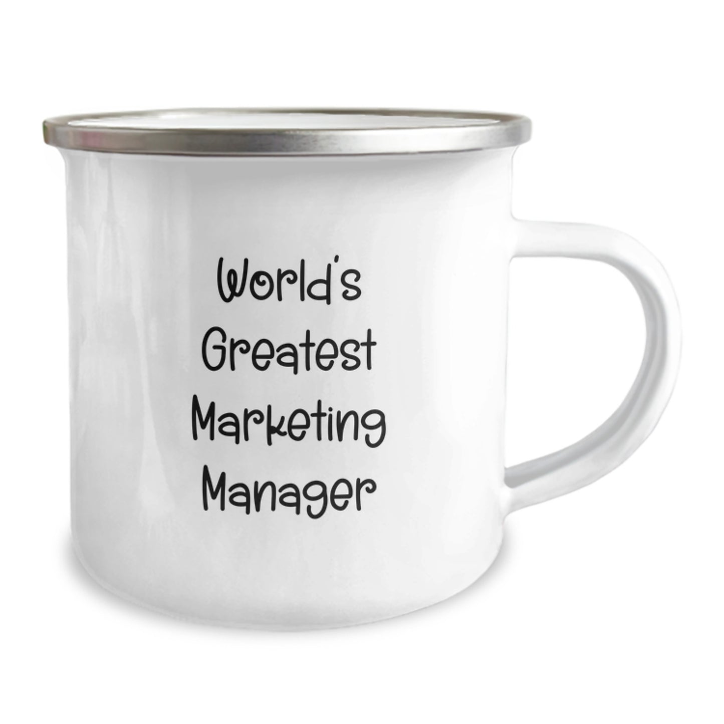 Marketing Manager Unique Gifts from Friends Christmas Mugs - 'World's Greatest Marketing Manager' Motivational Quote for Marketing Manager - Image 2