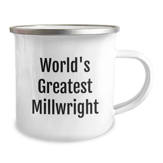 Funny Millwright Gifts for Men, World's Greatest Millwright Christmas Unique Gifts, Stainless Steel Camping Mug for Millwright - Image 2