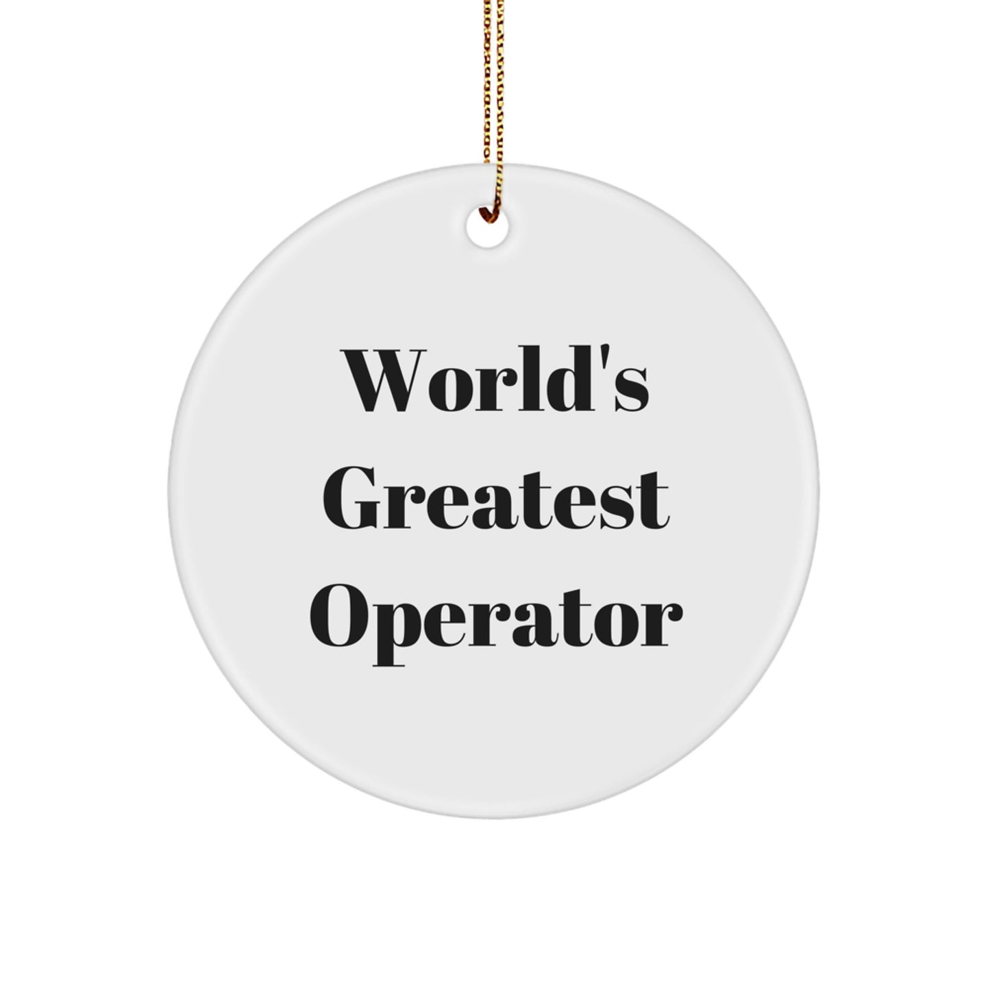 Funny World's Greatest Operator Gifts for Men, Women, Friends, Coworkers, Family - Christmas Unique Gifts from Operator Enthusiasts - Image 1