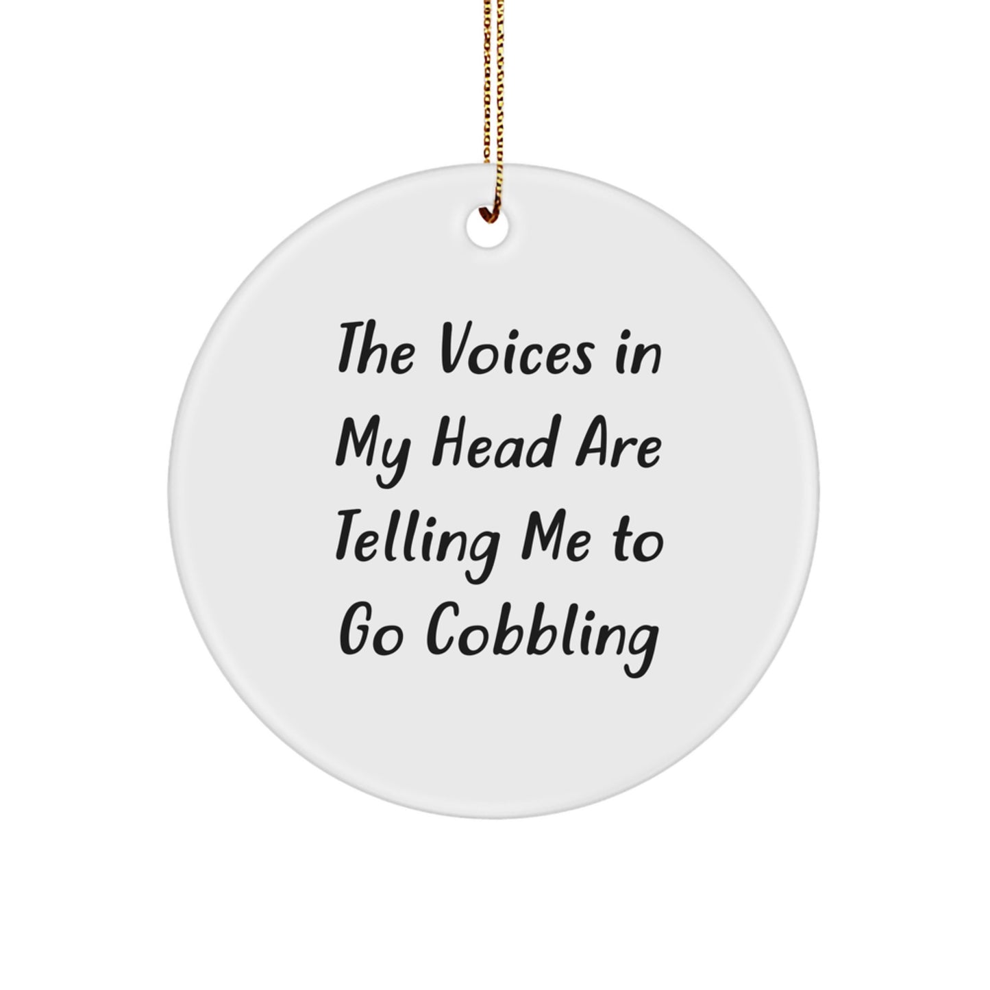Funny Cobbling Gifts from Family for Friends - Circle Ornament Christmas - Image 1