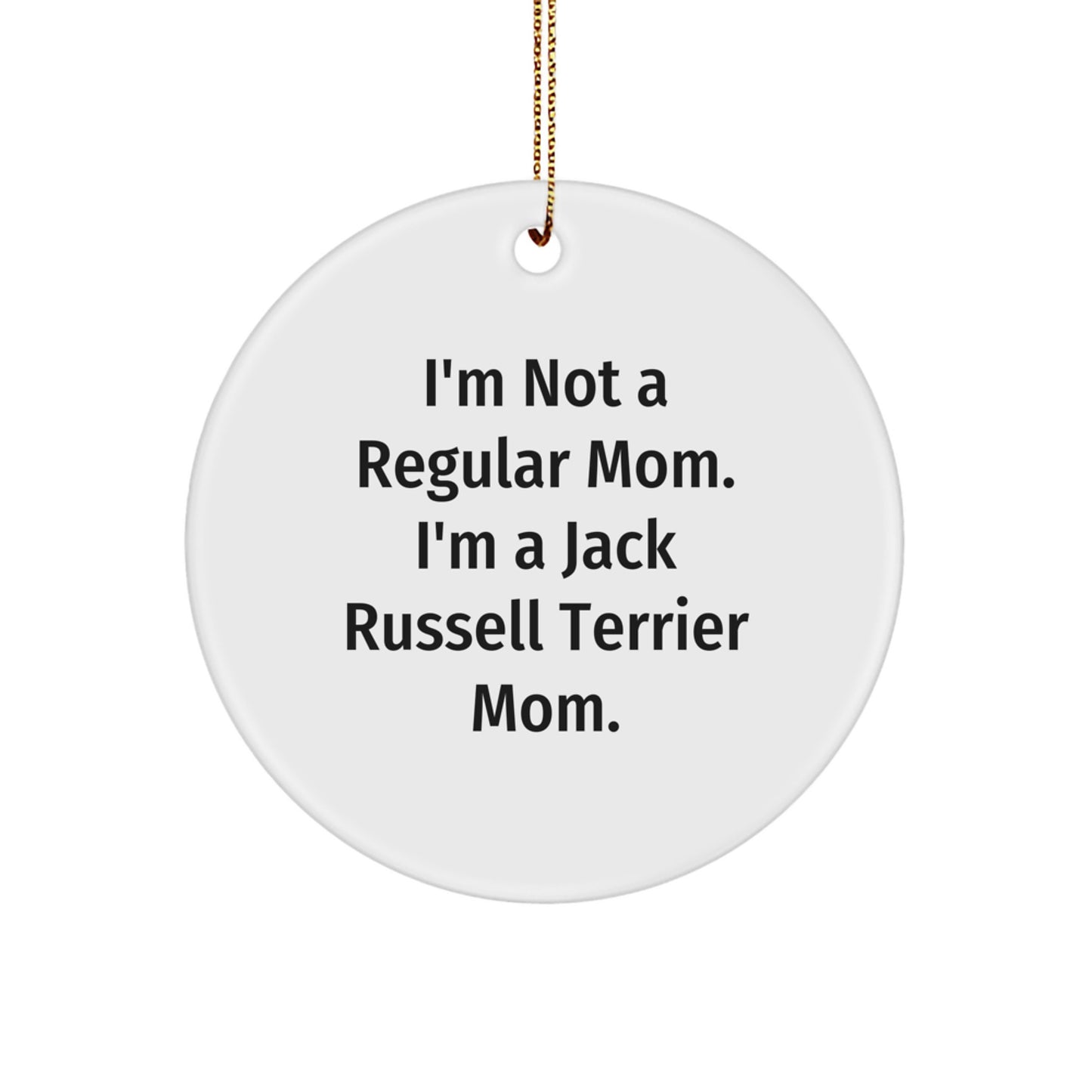 Funny Jack Russell Terrier Mom Gifts from Friends, Unique Christmas Ornaments for Jack Russell Terrier Lovers, Cute Dog Mom Decorations - Image 1