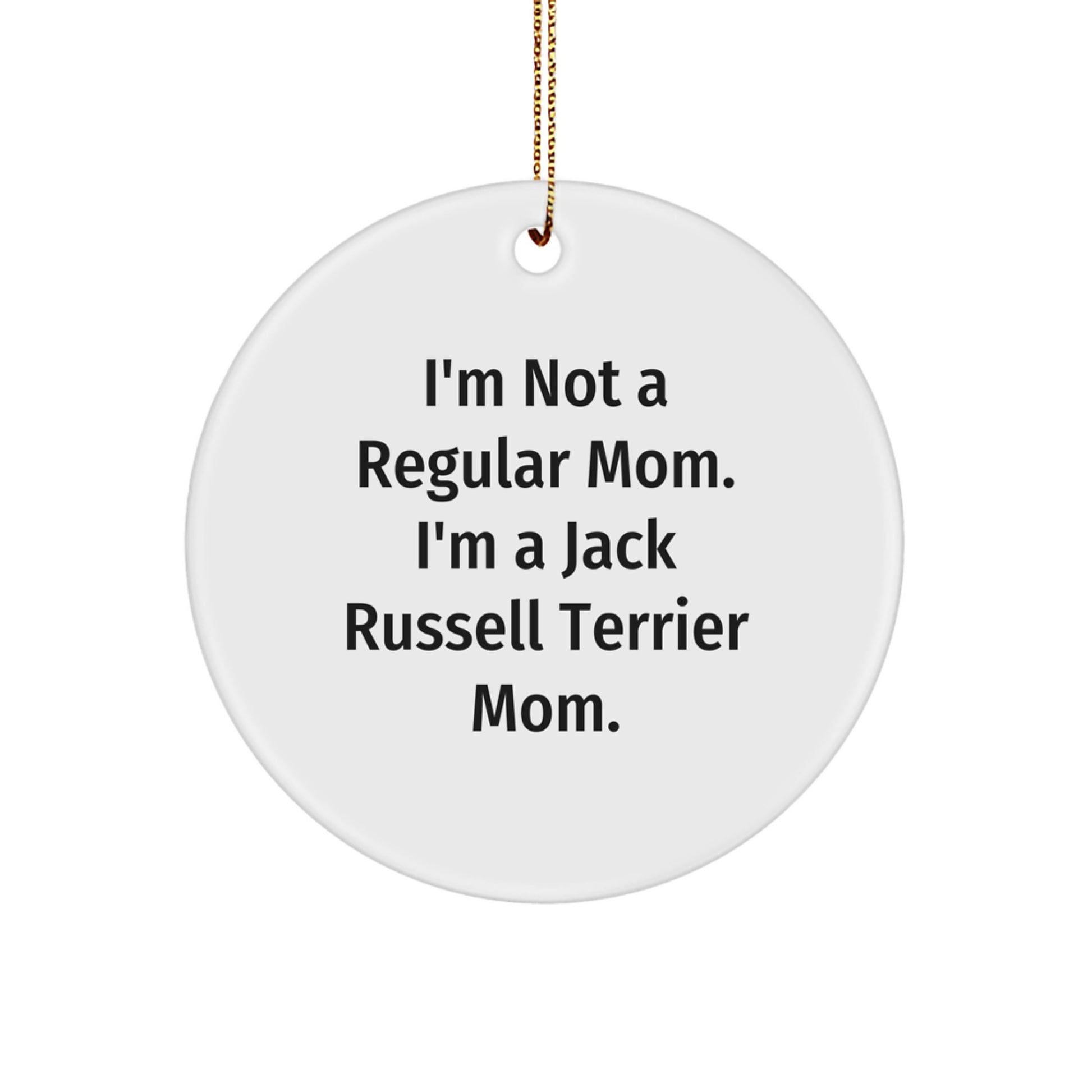 Funny Jack Russell Terrier Mom Gifts from Friends, Unique Christmas Ornaments for Jack Russell Terrier Lovers, Cute Dog Mom Decorations - Image 1