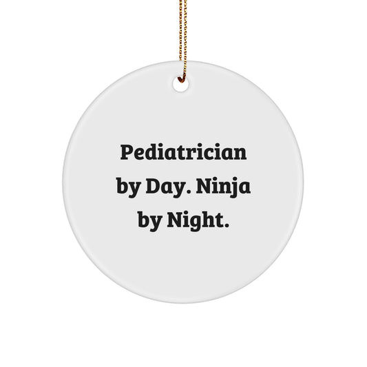 Silly Pediatrician Christmas Ornament for Friends Gift – Novelty - Image 1