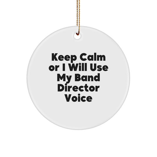 Christmas Gift for Her Band Director Ornament Present Festive - Image 1