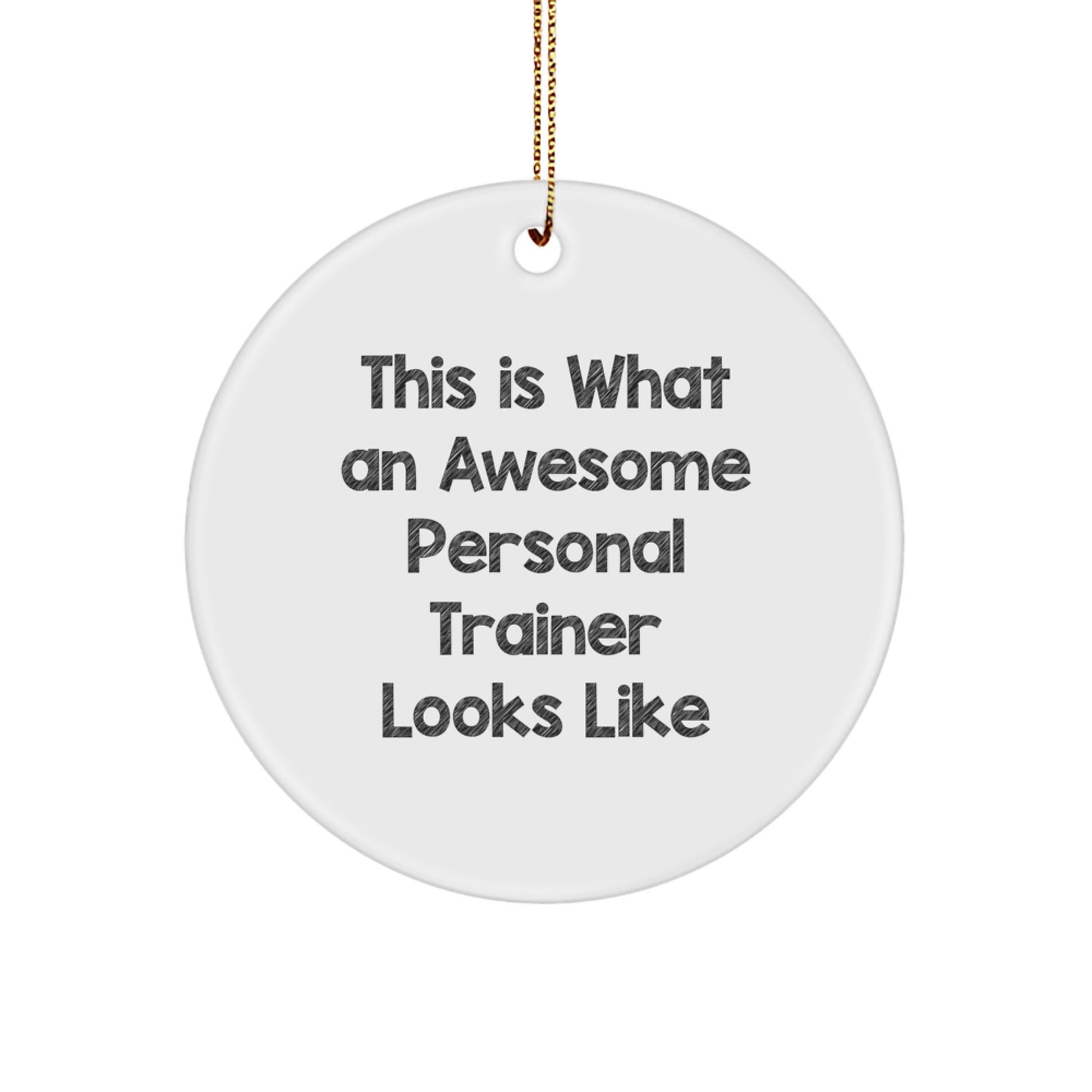 Funny Personal Trainer Gifts for Men Personal Trainer Christmas Unique Circle Ornaments Gifts from Men to Personal Trainer Friends - Image 1
