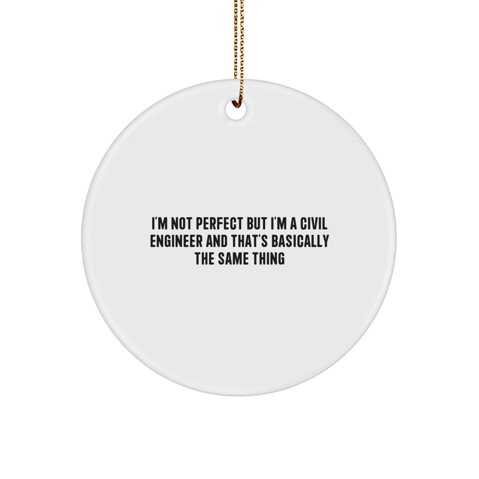 Funny Civil Engineer Gifts from Friends for Civil Engineer Men Unique Christmas Decorations - Image 1