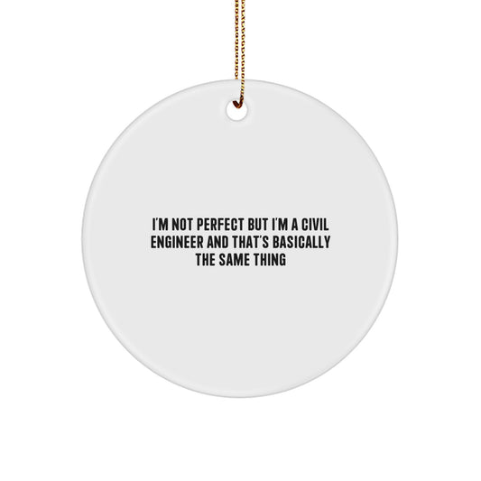 Funny Civil Engineer Gifts from Friends for Civil Engineer Men Unique Christmas Decorations - Image 1