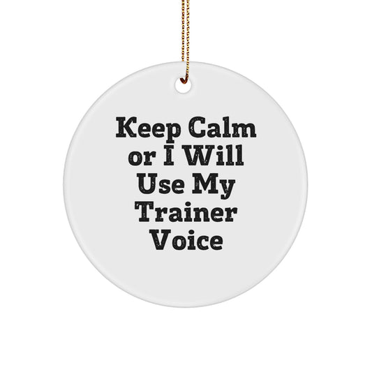 Funny Trainer Circle Ornament Gifts from Friends for Trainer - Image 1