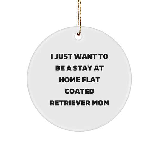 Funny Flat Coated Retriever Dog Christmas Unique Gifts from Mom to Daughter - Image 1