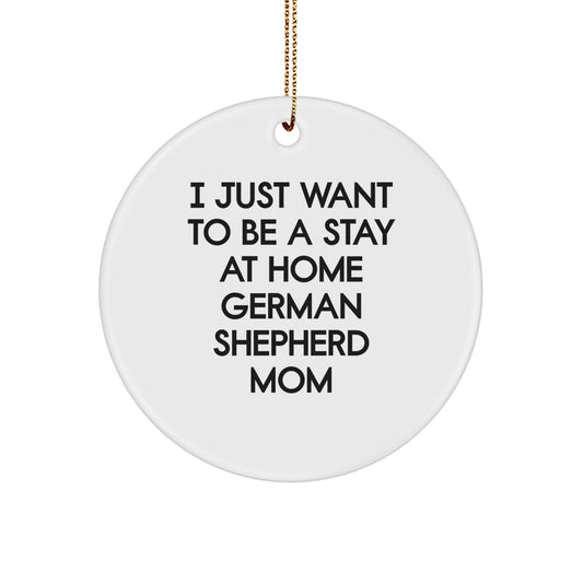 Funny German Shepherd Dog Gifts for Mom from Family Circle Ornament Christmas Memorable Present - Image 1
