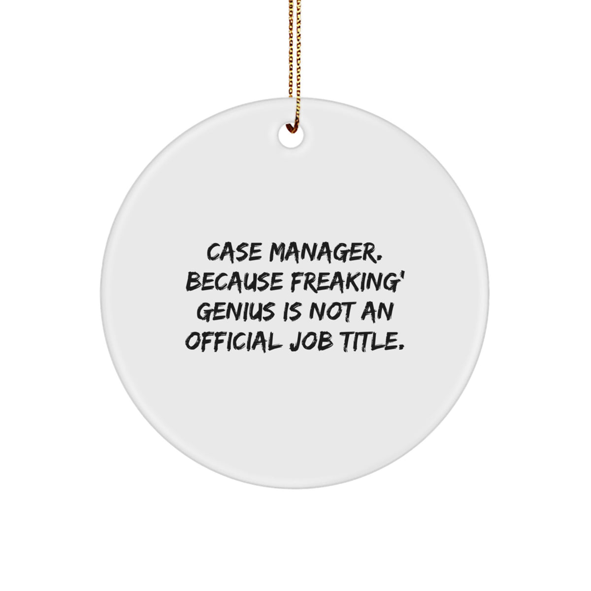 Case Manager Christmas Ornament for Coworkers Bright Gift Idea - Image 1