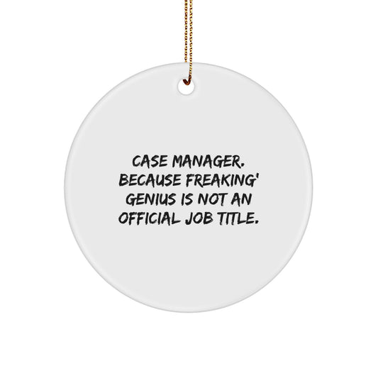 Case Manager Christmas Ornament for Coworkers Bright Gift Idea - Image 1
