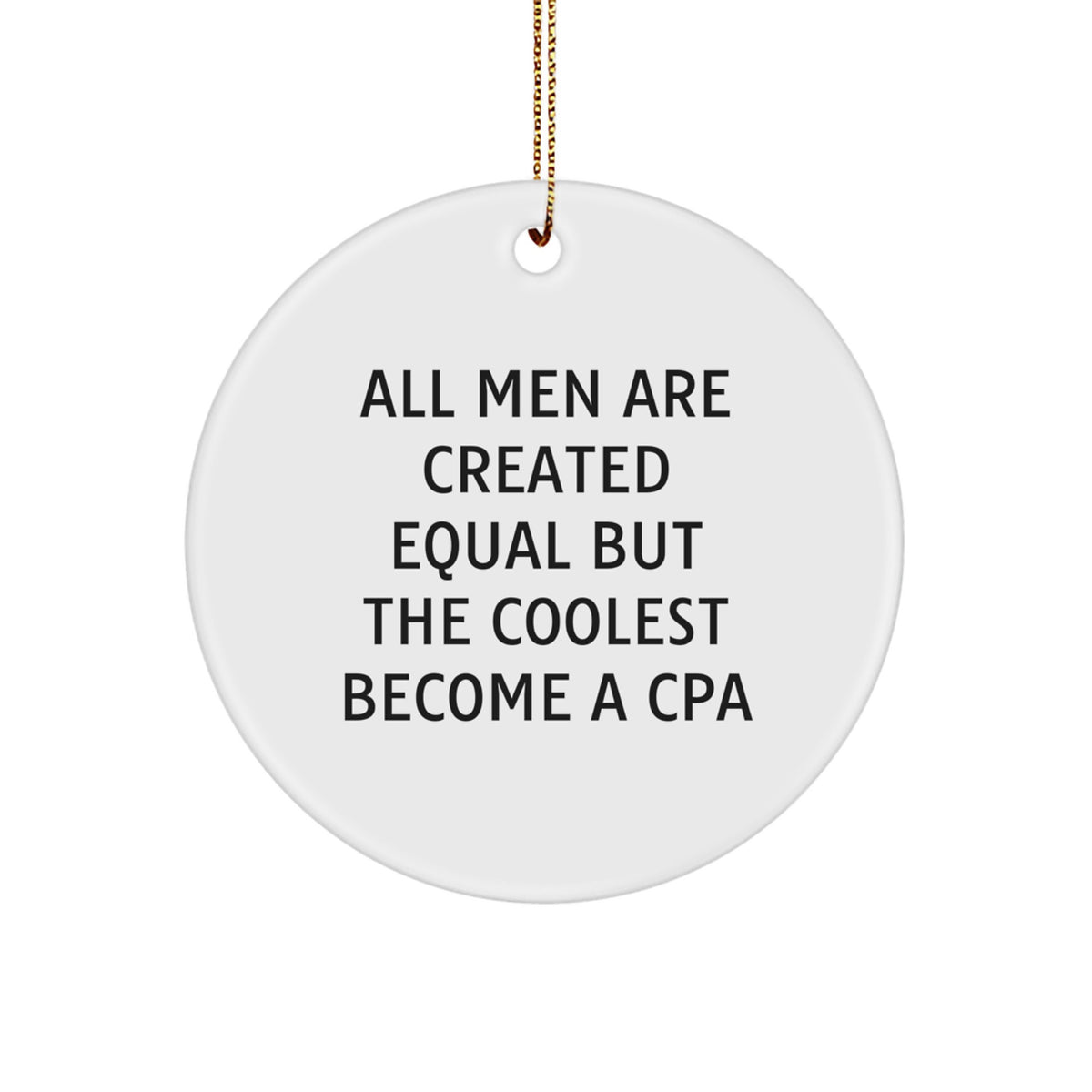 Coolest Cpa Christmas Ornament for Friends Novelty Christmas Unique Gift - Image 1