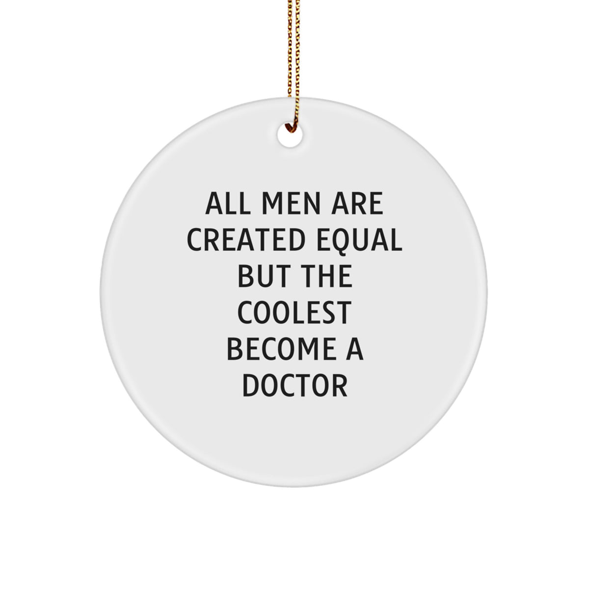 Doctor Keepsake Christmas Ornament for Him Gift - Holiday Surprise - Image 1