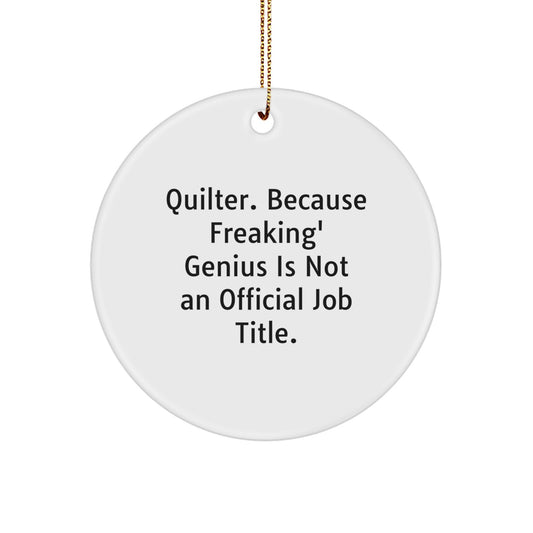 Quilter Novelty Christmas Ornament for Friends Gift Keepsake Holiday - Image 1