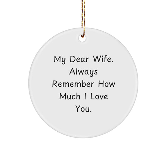 Loving Wife Novelty Christmas Ornament for Grandma Gift - Image 1