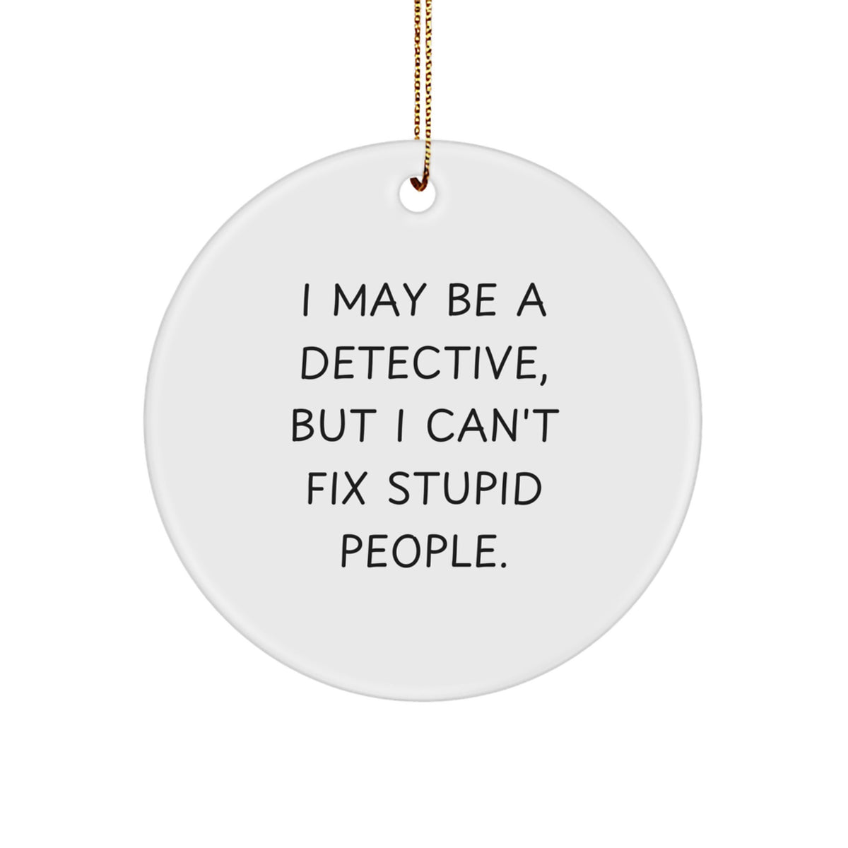 Detective Keepsake Holiday Christmas Ornament for Him Surprise Gift - Image 1