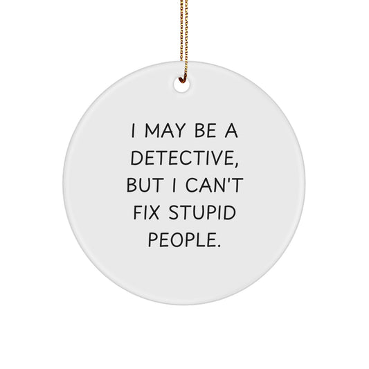 Detective Keepsake Holiday Christmas Ornament for Him Surprise Gift - Image 1