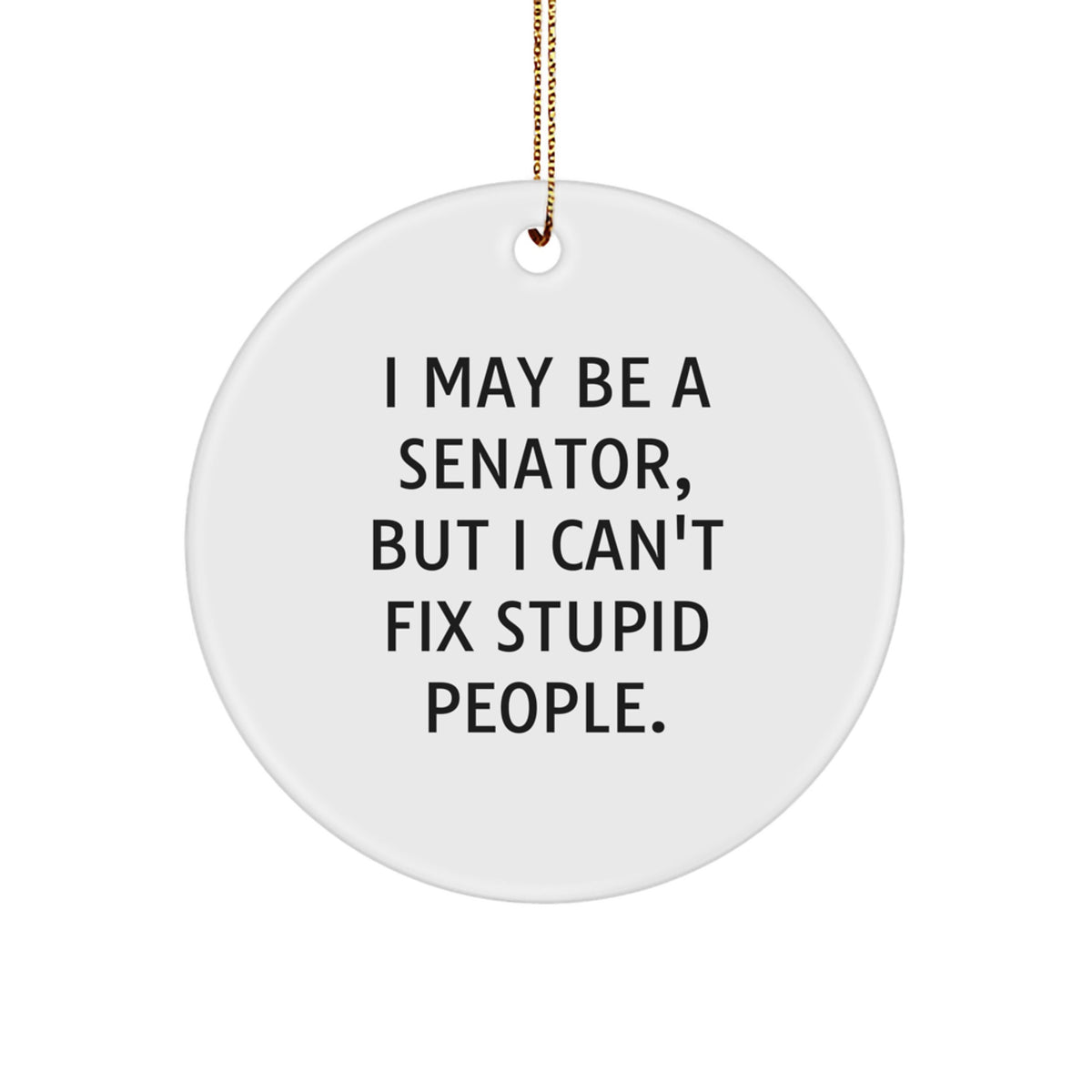 Gift Senator Ornament I May Be A Senator But I Can't Fix Stupid People. - Image 1
