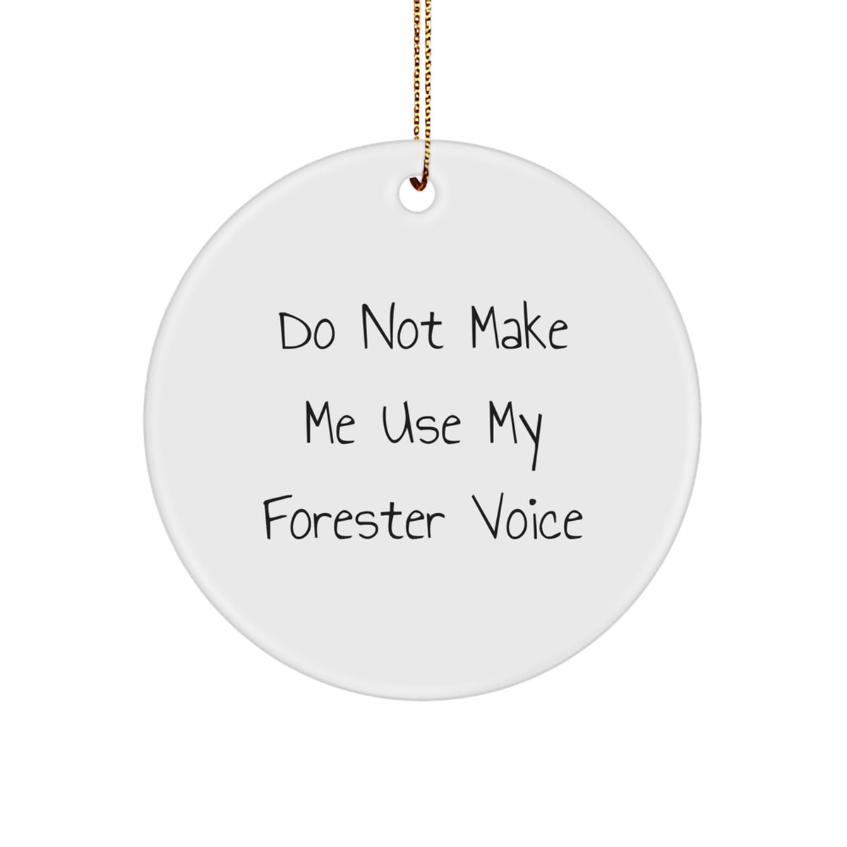 Forester Circle Ornament Christmas Gift for Coworkers Idea - Image 1