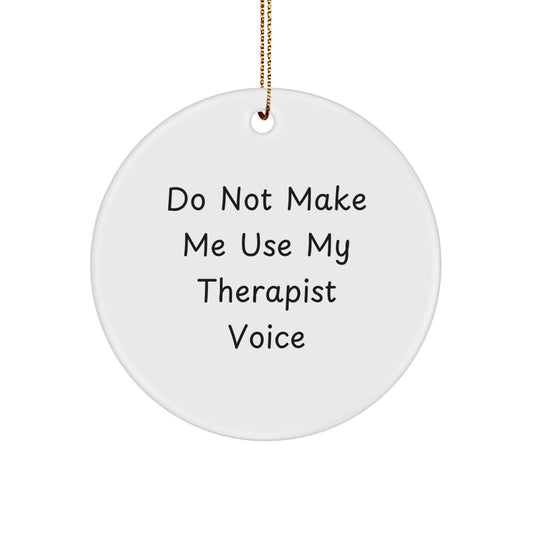 Therapist Keepsake Christmas Ornament for Him Gift - Image 1