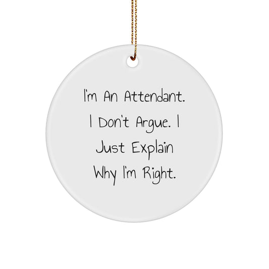 Funny Attendant Gifts from Friends for Men Women Coworkers Family - I'm An Attendant - Image 1