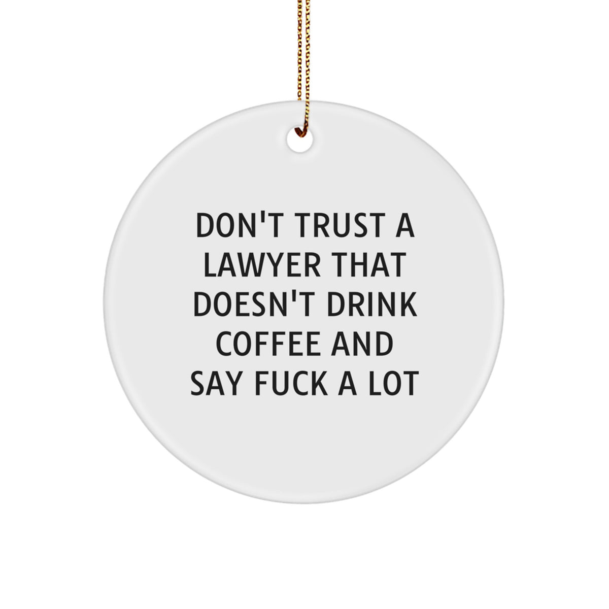 Christmas Gift Lawyer Christmas Ornament - A Cheeky Present for Her - Image 1