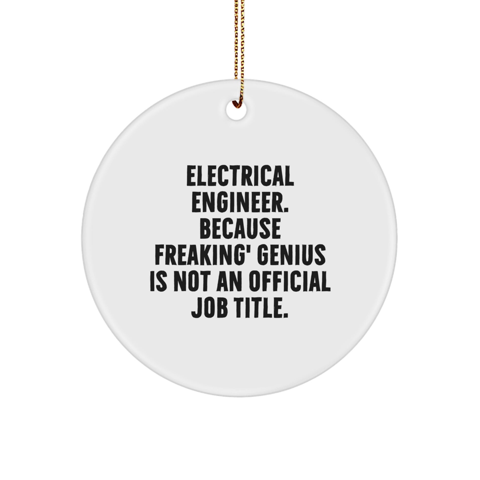 Funny Electrical Engineer Gifts from Men for Electrical Engineers at Christmas Unique Ornaments - Image 1