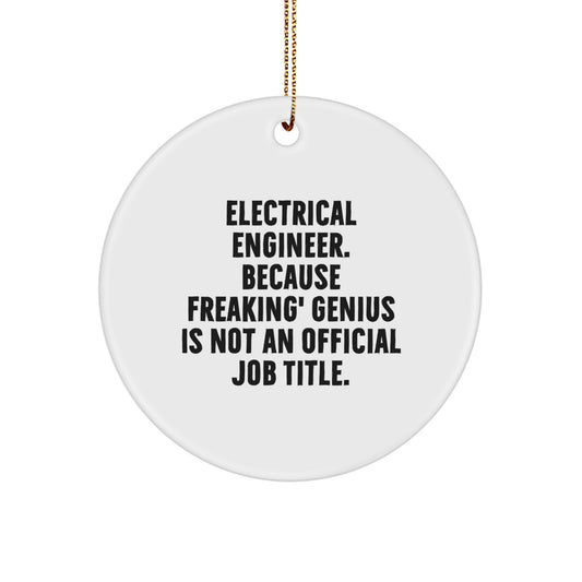 Funny Electrical Engineer Gifts from Men for Electrical Engineers at Christmas Unique Ornaments - Image 1