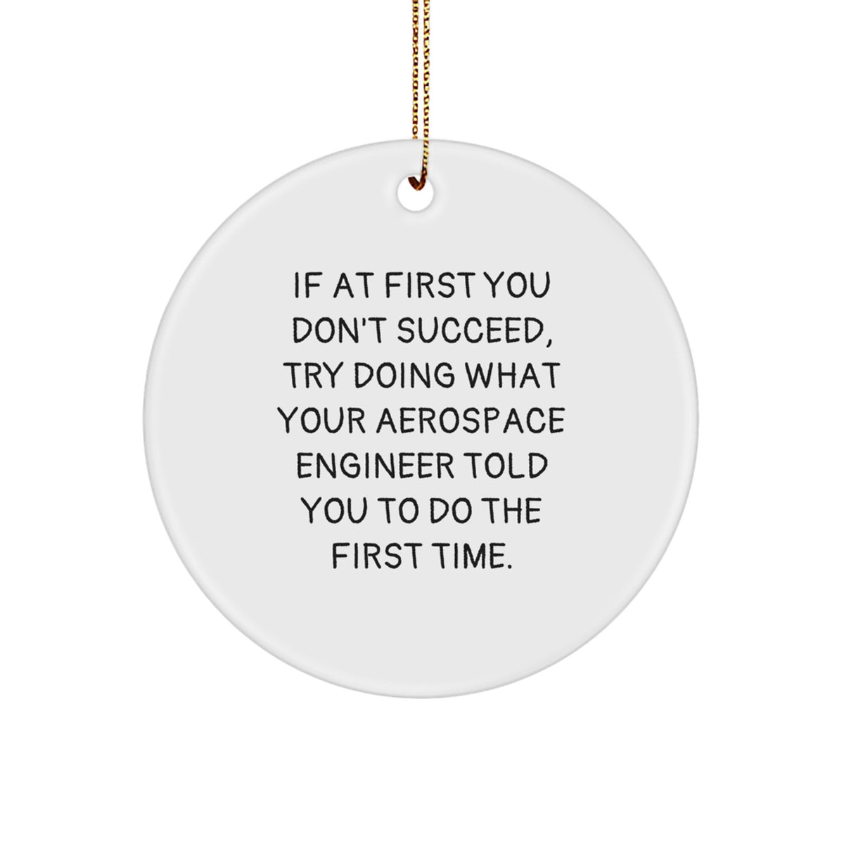 Aerospace Engineer Christmas Ornament Gift for Friends – Engineer Tip - Image 1