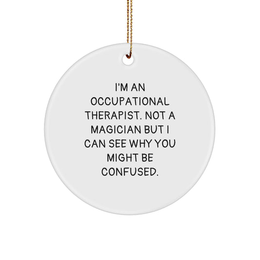 Funny Occupational Therapist Gifts from Friends for Occupational Therapist Christmas Unique Ornaments - Image 1