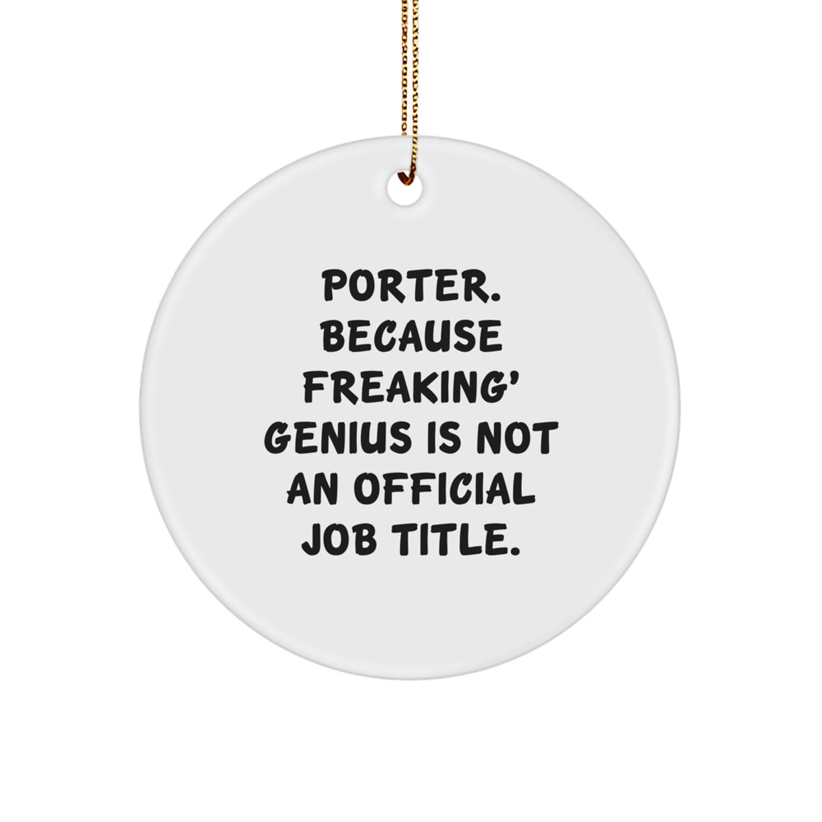 Porter Circle Ornament for Kids – Favorite Bright Vibrant Christmas Gift - Image 1