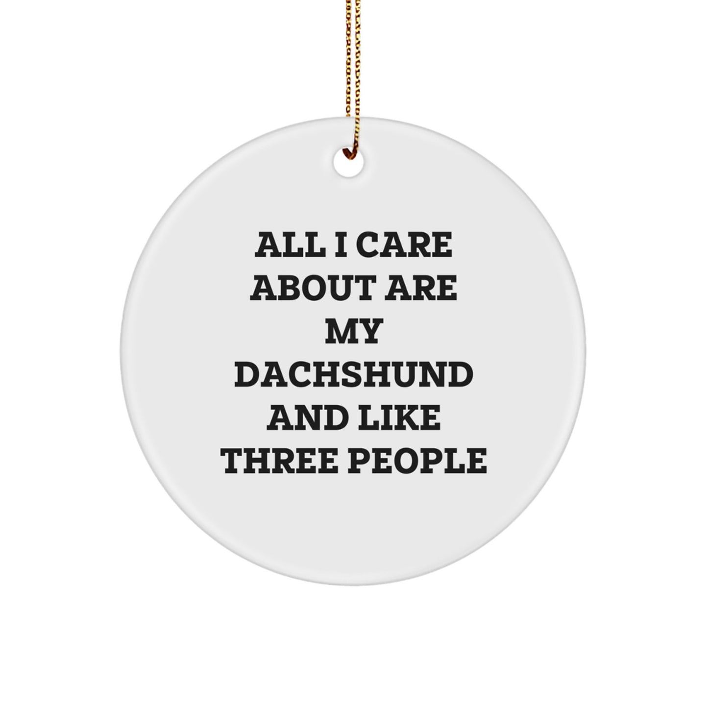 Funny Dachshund Dog Lover Gifts from Men for Women to Show Love and Care, Unique Christmas Ornaments for Home Decor - Image 1