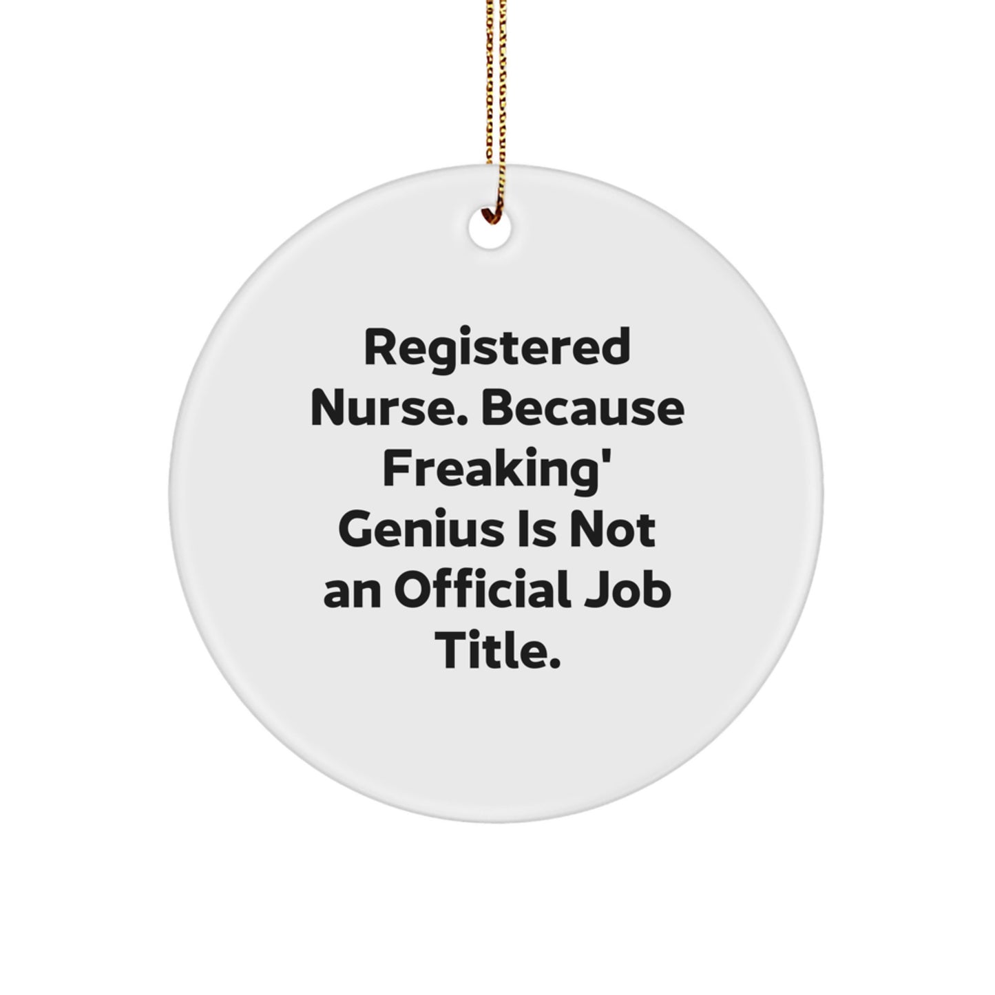 Registered Nurse Keepsake Christmas Ornament for Him Gift - Image 1