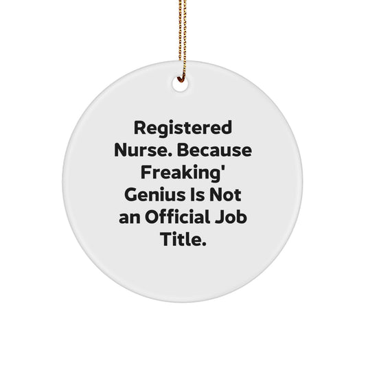 Registered Nurse Keepsake Christmas Ornament for Him Gift - Image 1